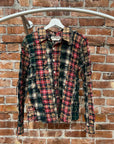 BASKETCASE SCARECROW FLANNEL ‘GREEN & RED’