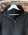 GUCCI TOM FORD CASHMERE FULL ZIP KNIT SWEATER ‘NAVY’