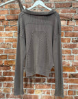 RICK OWENS SS25 HOLLYWOOD TABARD SWEATER ‘GREY’