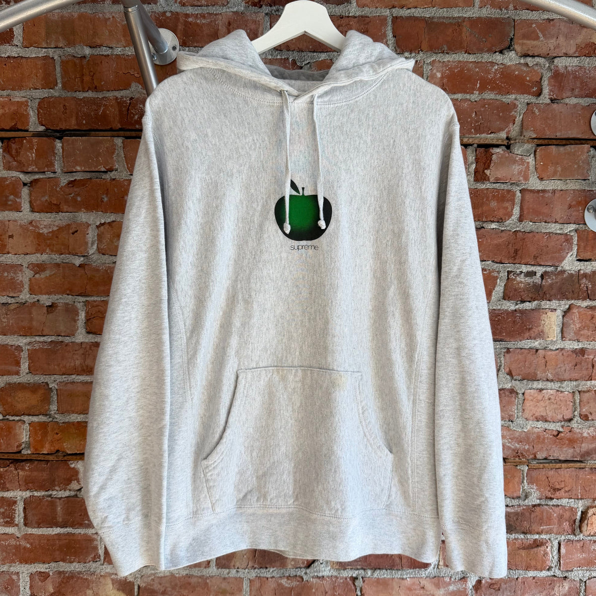 SUPREME SS19 GREEN APPLE HOODIE ‘ASH GRAY’