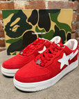 BAPE BAPESTA SUEDE SNEAKERS ‘RED’