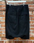 RICK OWENS SS19 BABEL POD SHORTS ‘BLACK’
