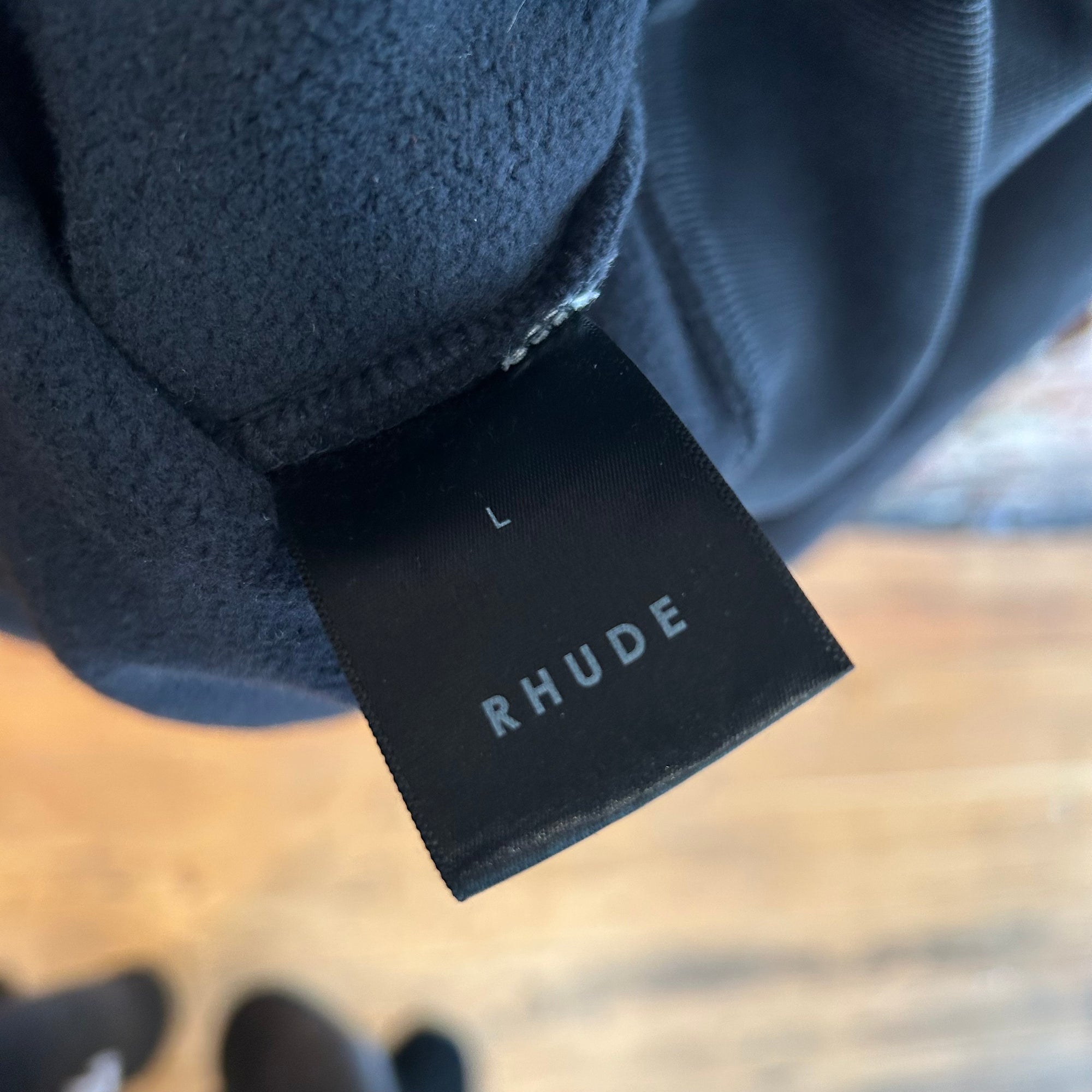 RHUDE CROSS MONOGRAM PULLOVER HOODIE ‘BLACK’