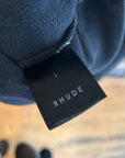 RHUDE CROSS MONOGRAM PULLOVER HOODIE ‘BLACK’