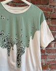 KAPITAL TOROTORO PAISLEY TEE ‘GREEN’