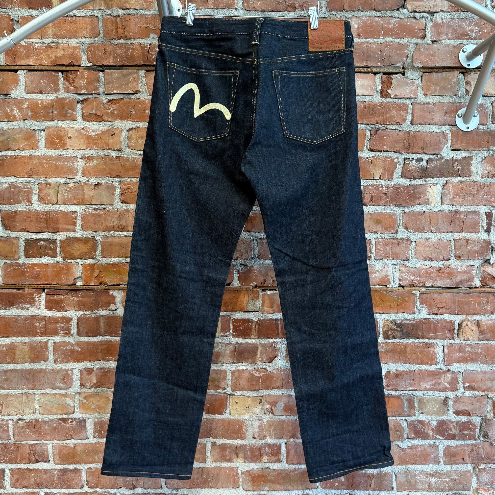 EVISU LOT 2000 SINGLE GULL DENIM 'INDIGO/IVORY'