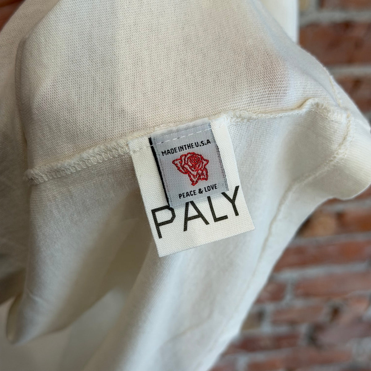 PALY HOLLYWOOD SS26 BACK TO LIFE RINGER TEE ‘CREAM’