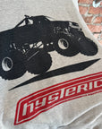 HYSTERIC GLAMOUR F*CK FORD THERMAL ZIP HOODIE ‘GRAY’