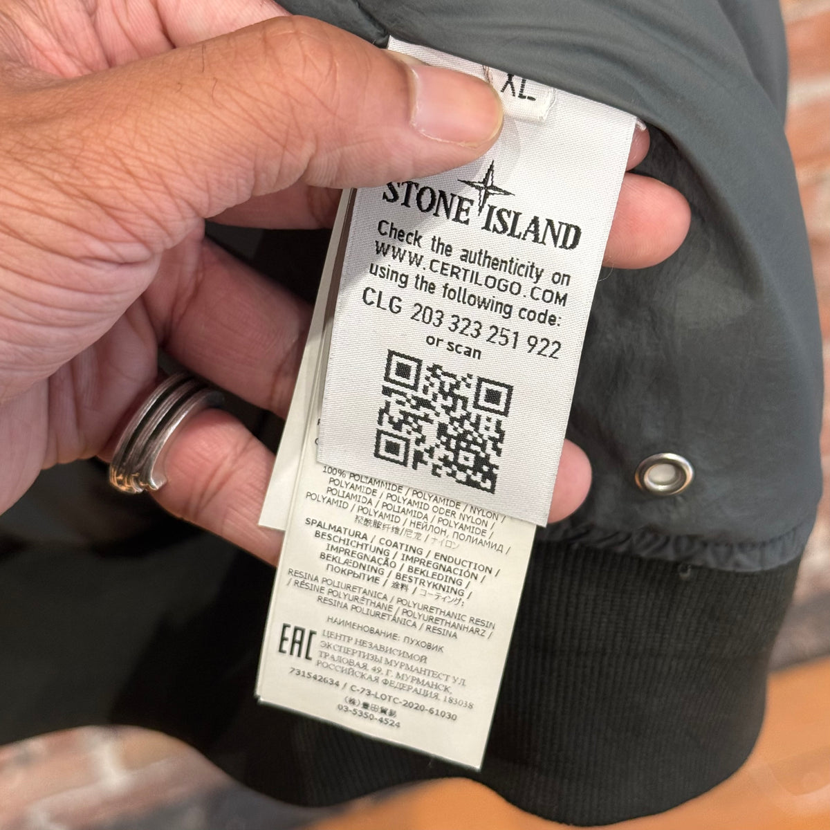 STONE ISLAND FW20 POLY-COLOUR NYON METAL FRAME DOWN JACKET ‘OLIVE’