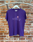 ERL VENICE FLOWER TEE ‘PURPLE’