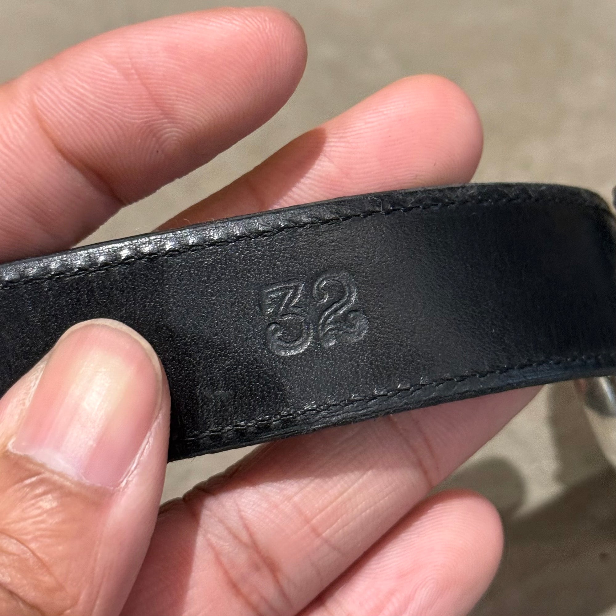 CHROME HEARTS OVAL 1" CROSS BUCKLE + 1" BELT STRAP ‘BLACK’