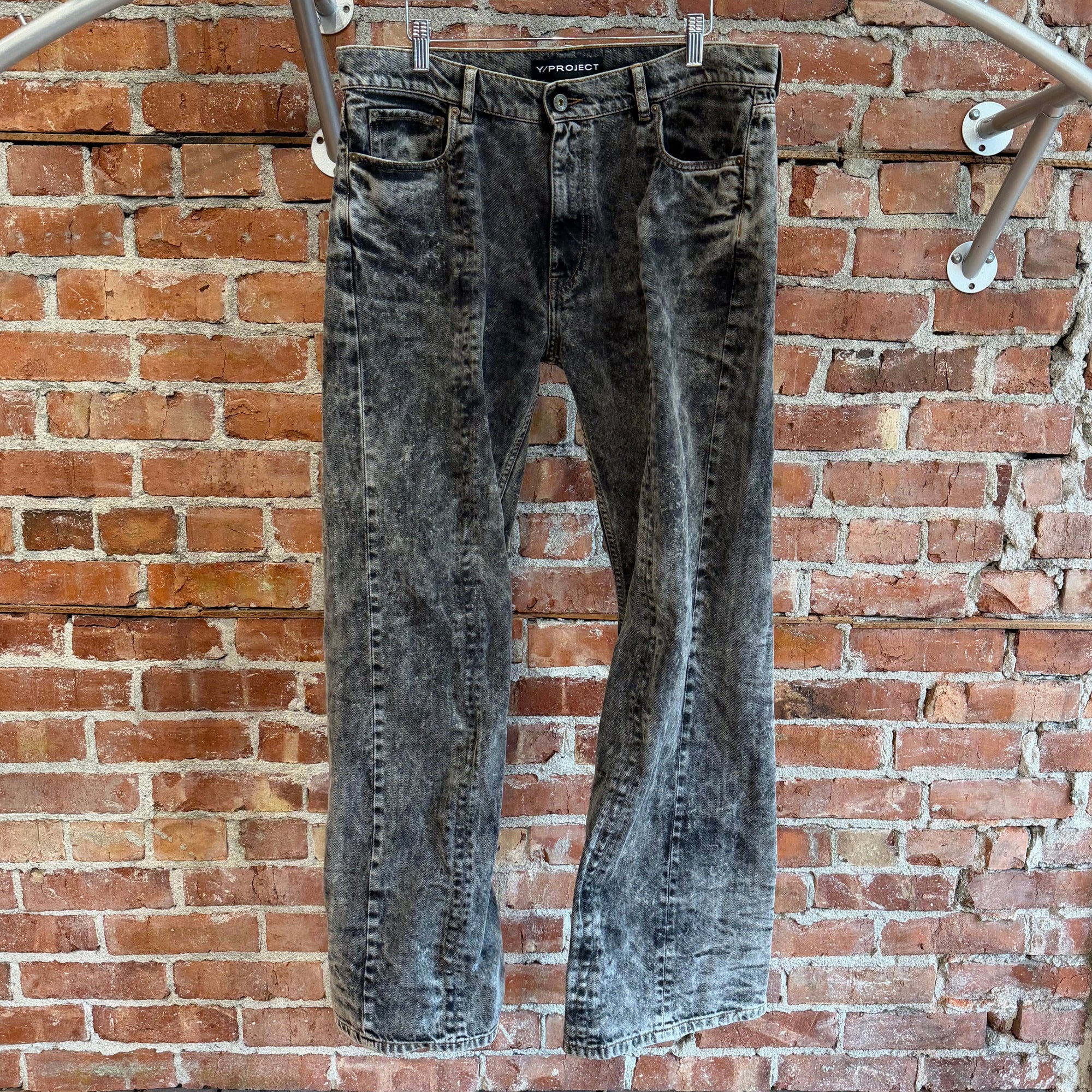 Y-PROJECT EVERGREEN BAGGY FIT WIRE LEG DENIM ‘SLATE’