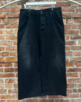 BALENCIAGA SS23 BAGGY SIZE STICKER DENIM ‘BLACK’