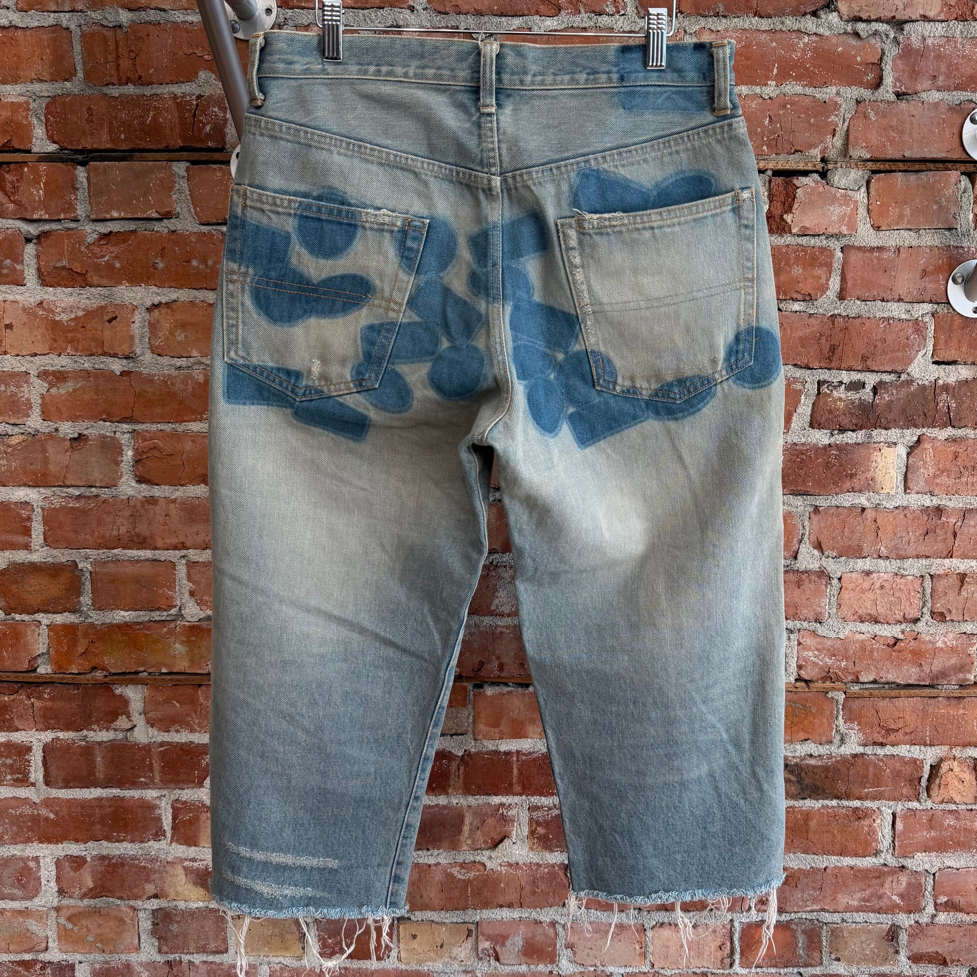 UNDERCOVER SS05 "BUT BEAUTIFUL II" DENIM SHORTS ‘MULTI’