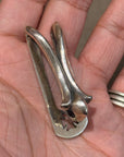 DEAL DESIGN LILY END BELT KEEPER ‘SILVER’