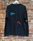 EVISU MULTIPOCKET LONGSLEEVE SHIRT 'BLACK'