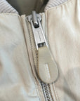 ENTIRE STUDIOS A-4 CROPPED BOMBER JACKET ‘CREAM’