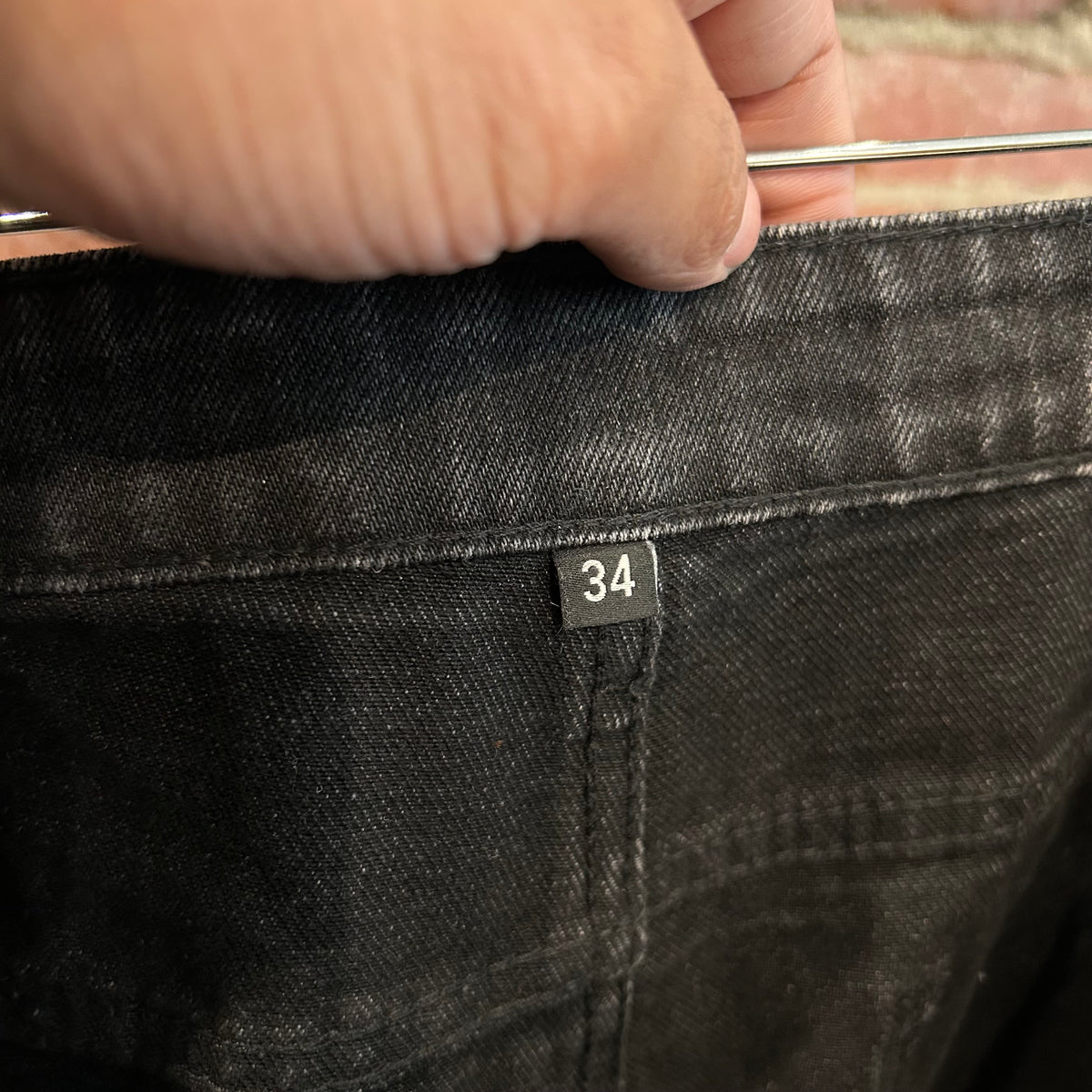BASKETCASE STRAIGHT LEG FLARED DENIM ‘BLACK’