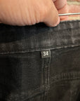 BASKETCASE STRAIGHT LEG FLARED DENIM ‘BLACK’