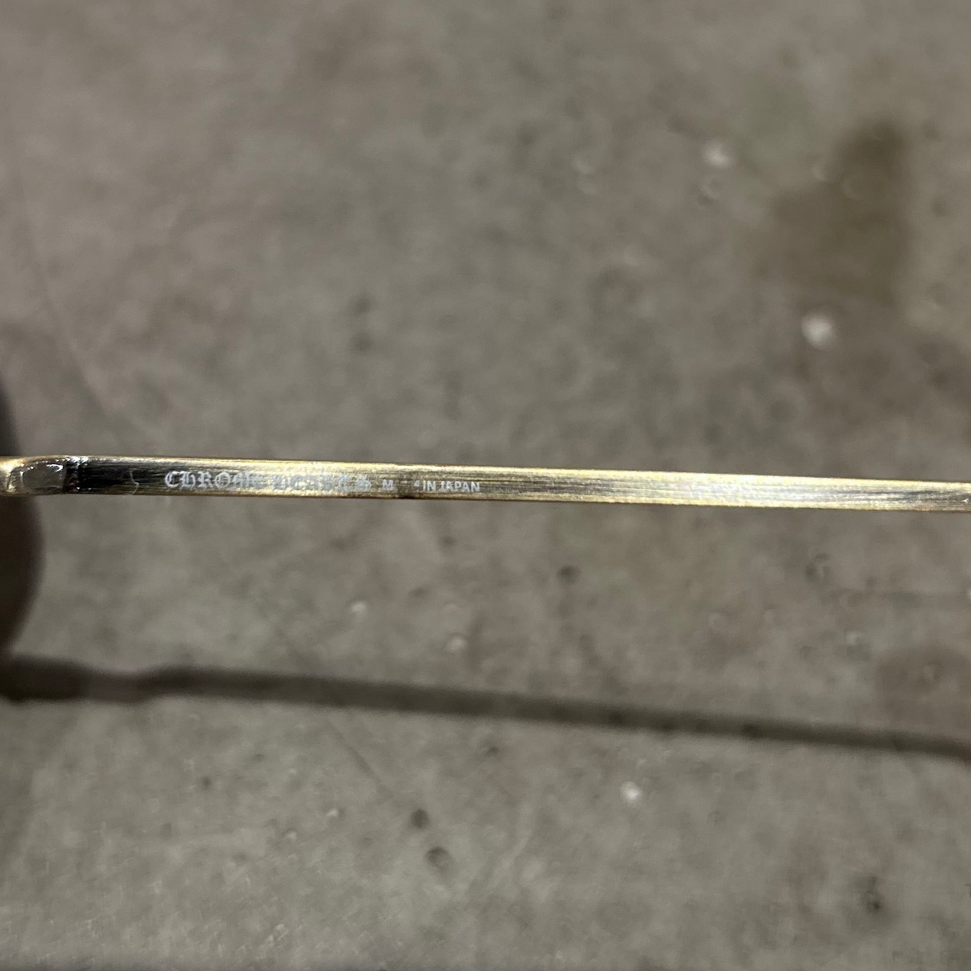 CHROME HEARTS BUCKLE RIDER GLASSES  ‘VINTAGE GOLD’