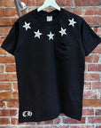 CHROME HEARTS VINTAGE STAR COLLAR TEE ‘BLACK’