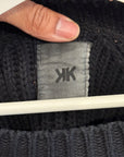 KTWO STUDIOS FISHERMAN KNIT CREWNECK SWEATER ‘BLACK’