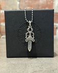 CHROME HEARTS DOUBLE DAGGER NECKLACE ‘SILVER’
