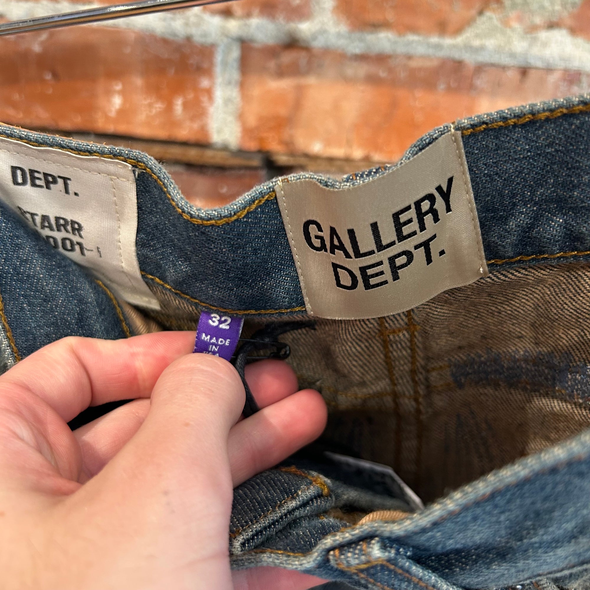 GALLERY DEPT. STARR 5001 MUDWASH DENIM ‘DARK BLUE’