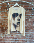 HANDMADE RUST MOSU FACE LONGSLEEVE SHIRT ‘CREAM’