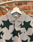 BAPE BAPESTA STAR AOP POLO ‘GREEN/GREY’