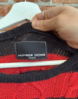 NUMBER (N)INE KURT COBAIN STRIPED KNIT ‘RED’