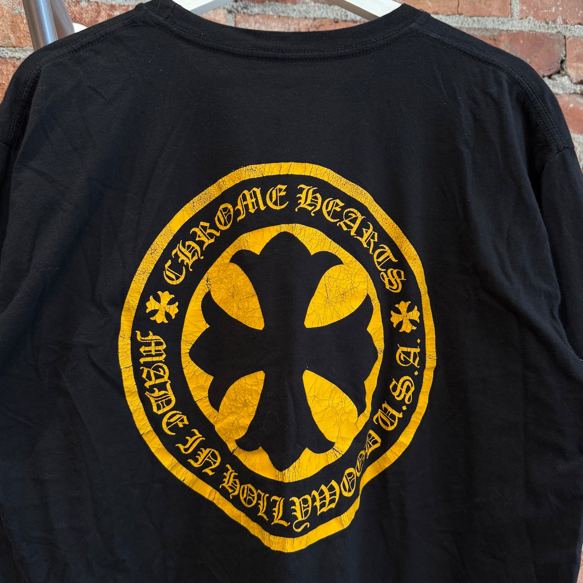 CHROME HEARTS SMOKED PLUS CROSS TEE ‘BLACK’