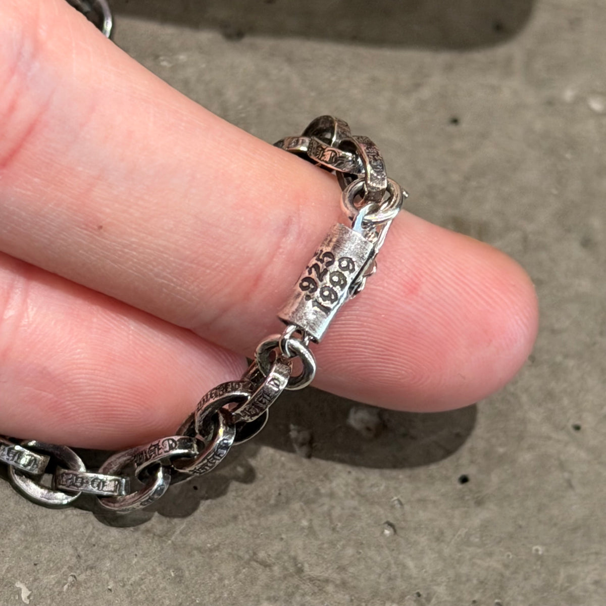 CHROME HEARTS 18” PAPER CHAIN NECKLACE ‘SILVER’