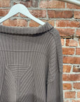 RICK OWENS SS25 HOLLYWOOD TABARD SWEATER ‘GREY’