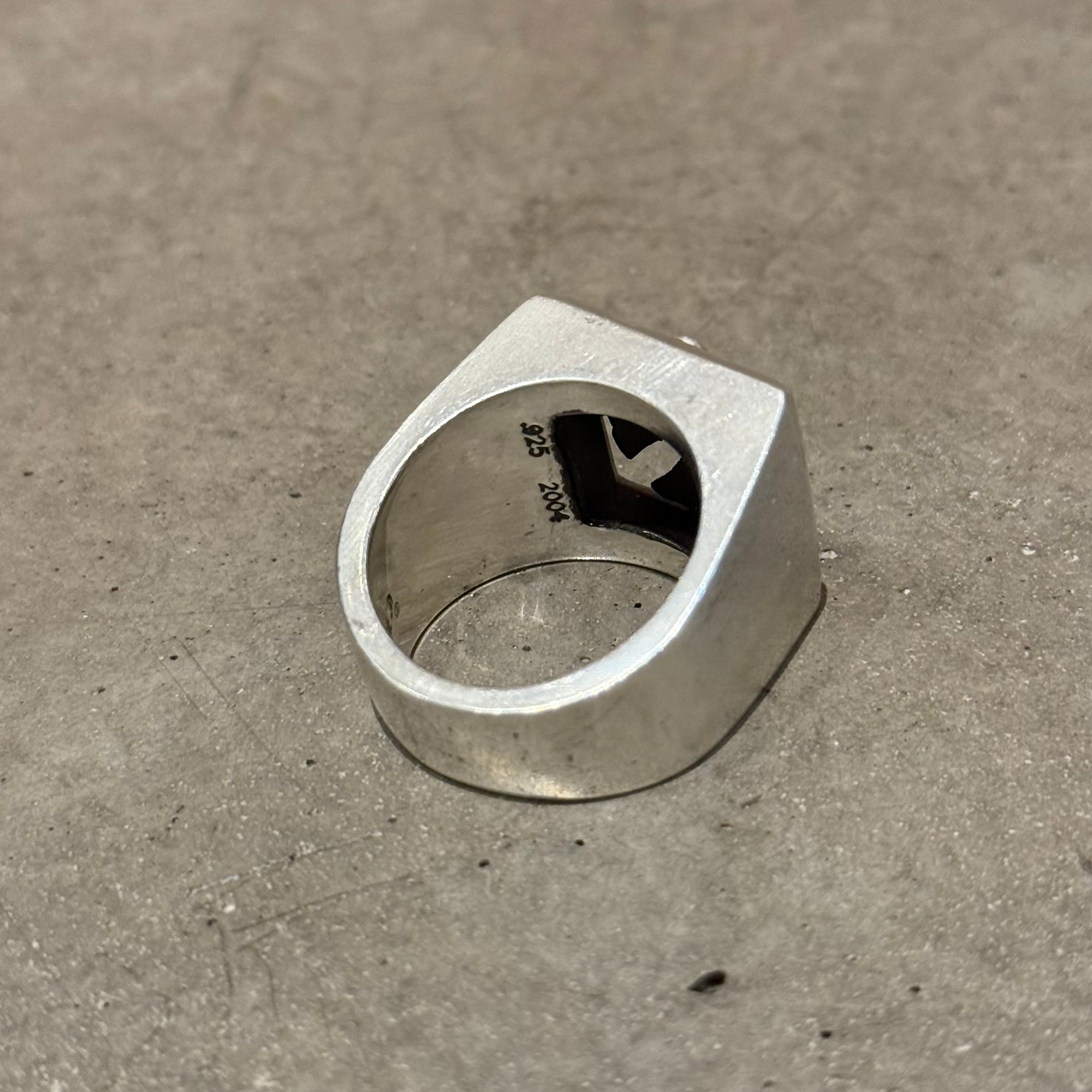 CHROME HEARTS PLUS CROSS BLOCK RING ‘SILVER’