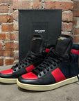 SAINT LAURENT PARIS SS15 SL/10 HIGH SNEAKERS ‘RED/BLACK’