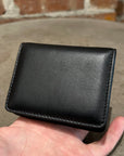 MAISON MARGIELA FOUR STITCH CARD HOLDER KEYCHAIN WALLET ‘BLACK’