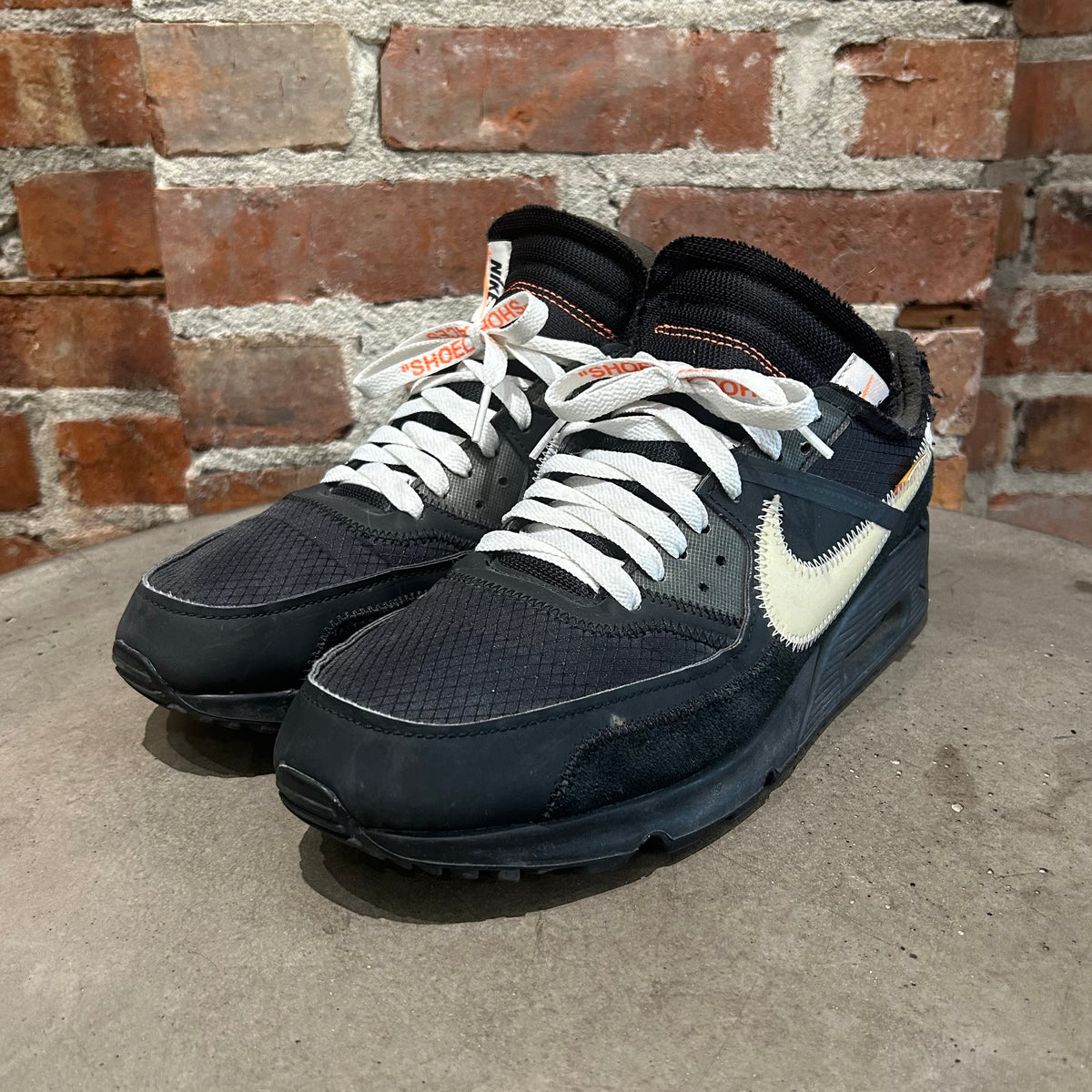 OFF WHITE X NIKE AIR MAX 90 'THE 10" SNEAKERS ‘BLACK’