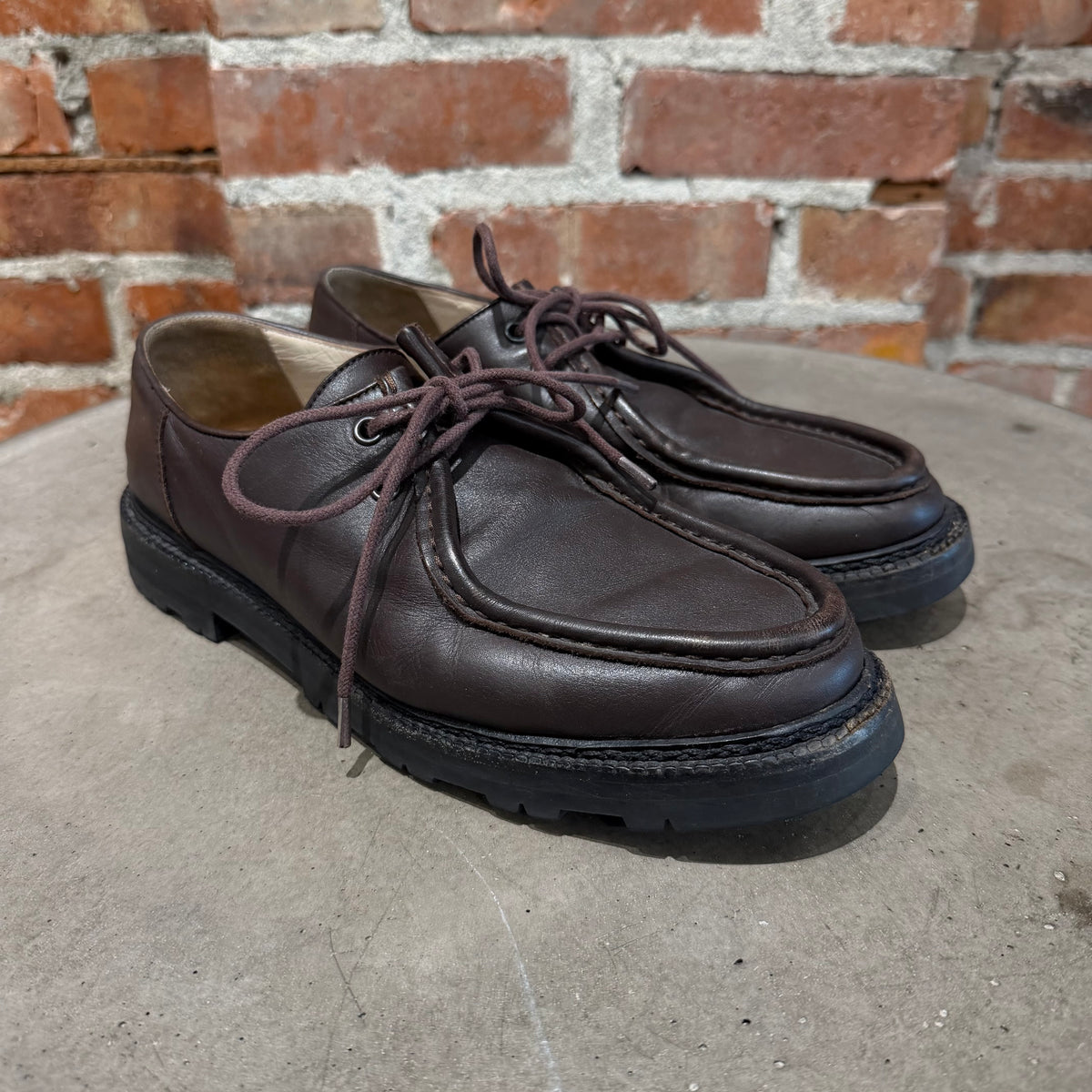 BODE UNIVERSITY LEATHER SHOES ‘DARK BROWN’