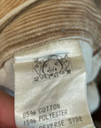 EVISU CORDUROY CHAINSTITCH SHORTS 'TAN'