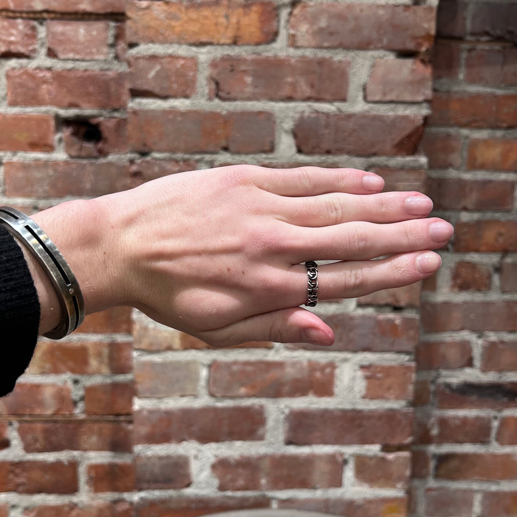 CHROME HEARTS SPELLOUT RING ‘SILVER’