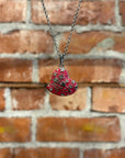 VIVIENNE WESTWOOD ENAMEL HEART ORB NECKLACE ‘PINK’