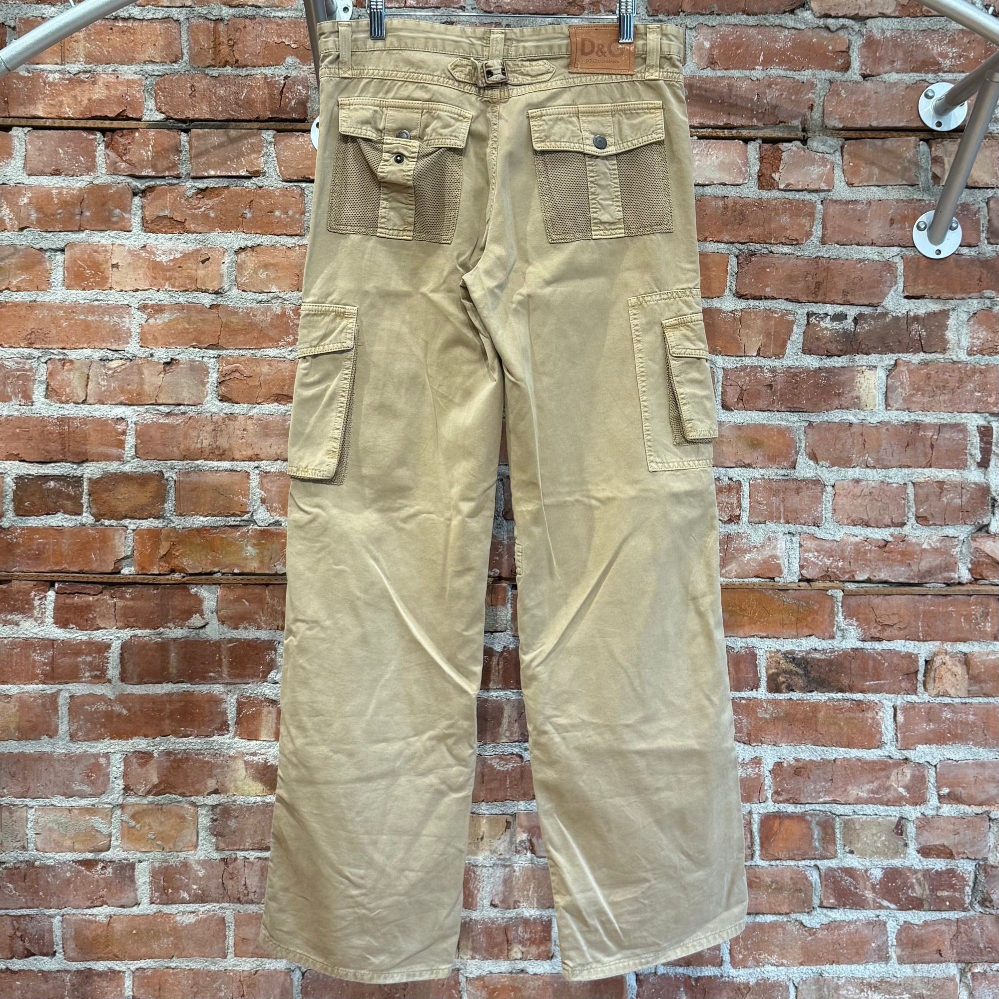 DOLCE &amp; GABANNA SS03 MILITAR CARGO PANTS ‘KHAKI’