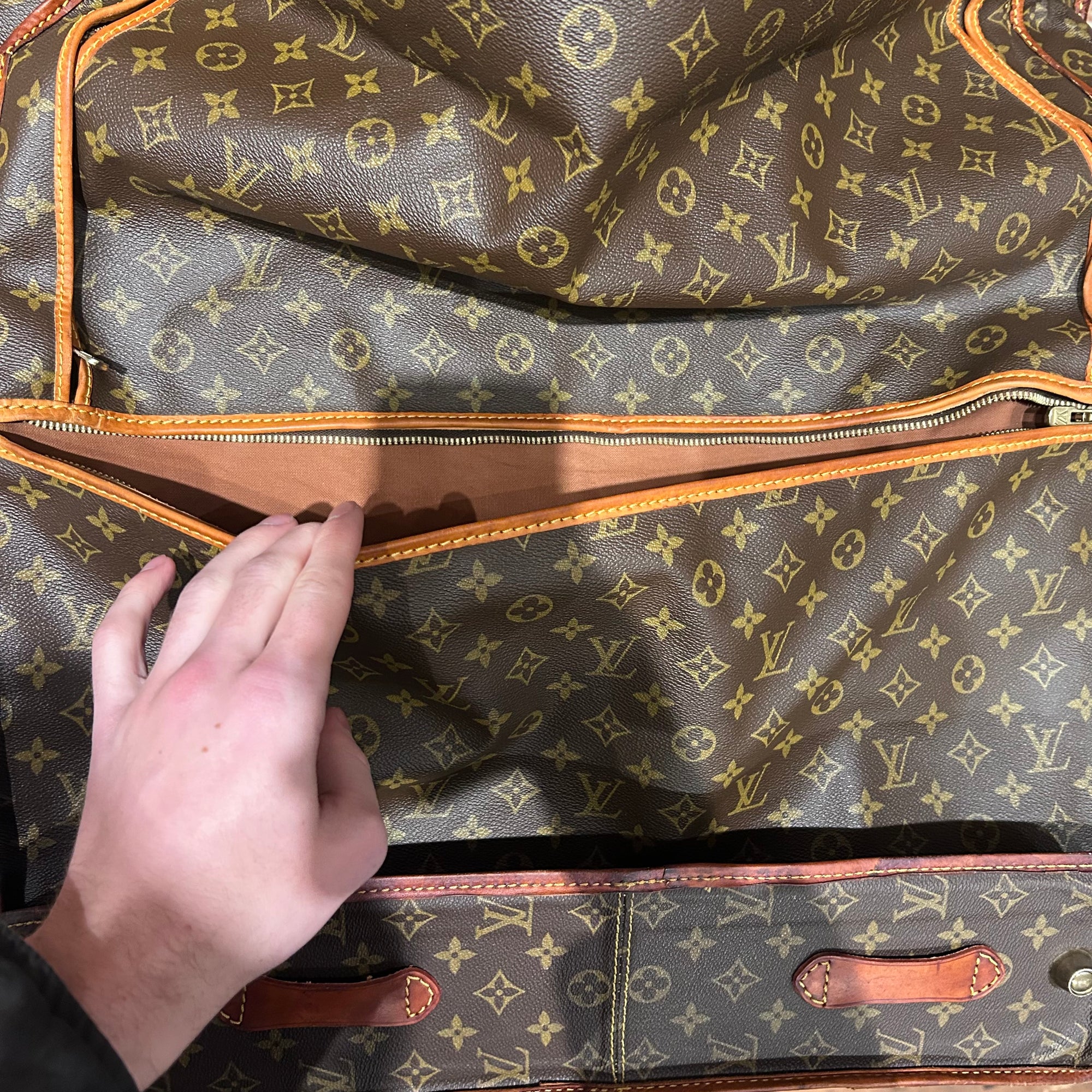 LOUIS VUITTON 1960's MONOGRAM TRAVEL GARMENT BAG ‘BROWN’