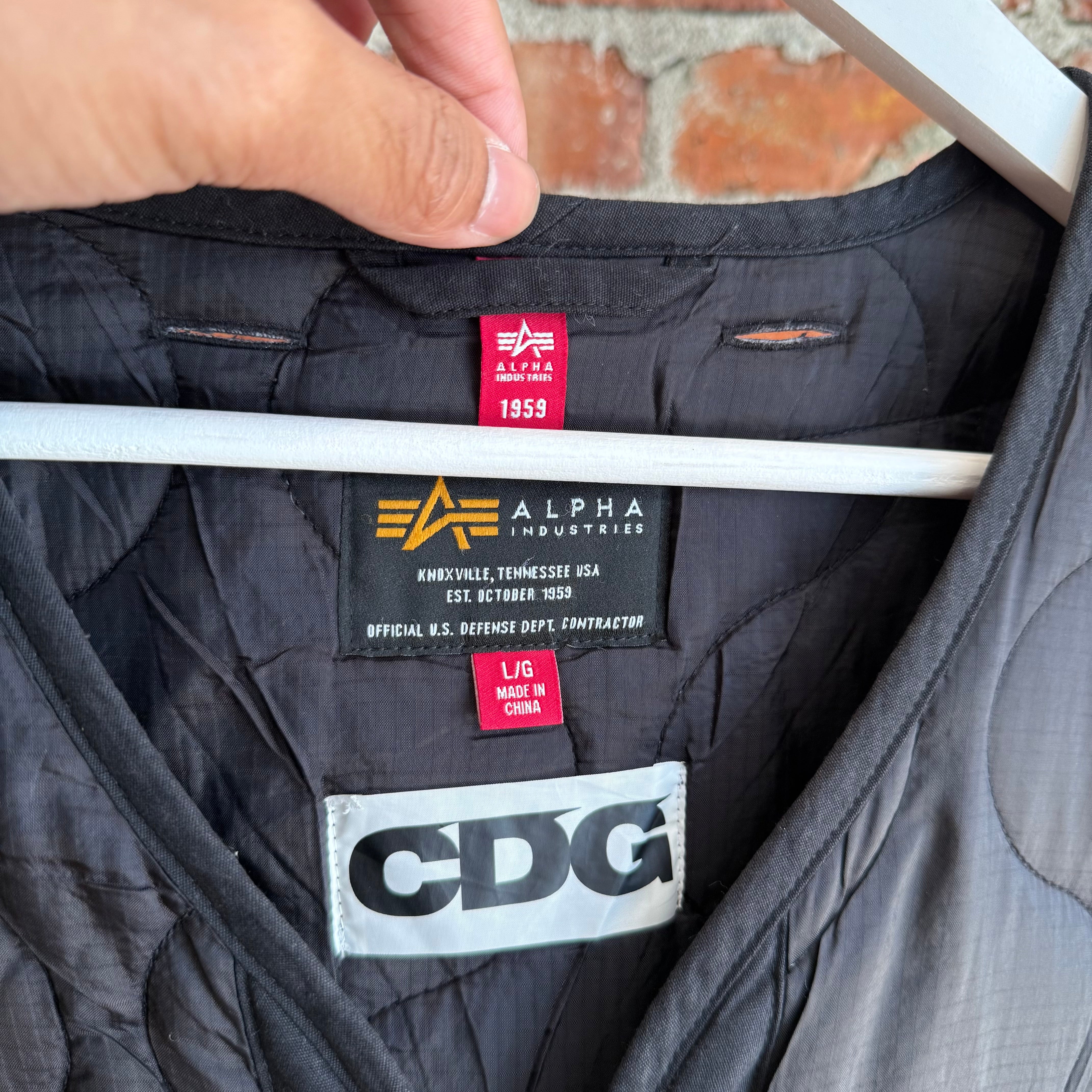 COMME DES GARÇONS X ALPHA INDUSTRIES LINER JACKET 'BLACK' – Sadō Room