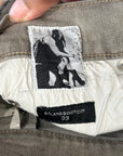 RICK OWENS FW25 BOLAN BOOT CUT DENIM ‘BLACK WASHED FOIL’