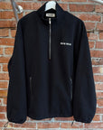 MIU MIU FW25 COTTON FLEECE QUARTER ZIP ‘BLACK’
