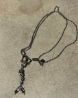 VIVIENNE WESTWOOD MERMAID SKELETON NECKLACE ’GUNMETAL’