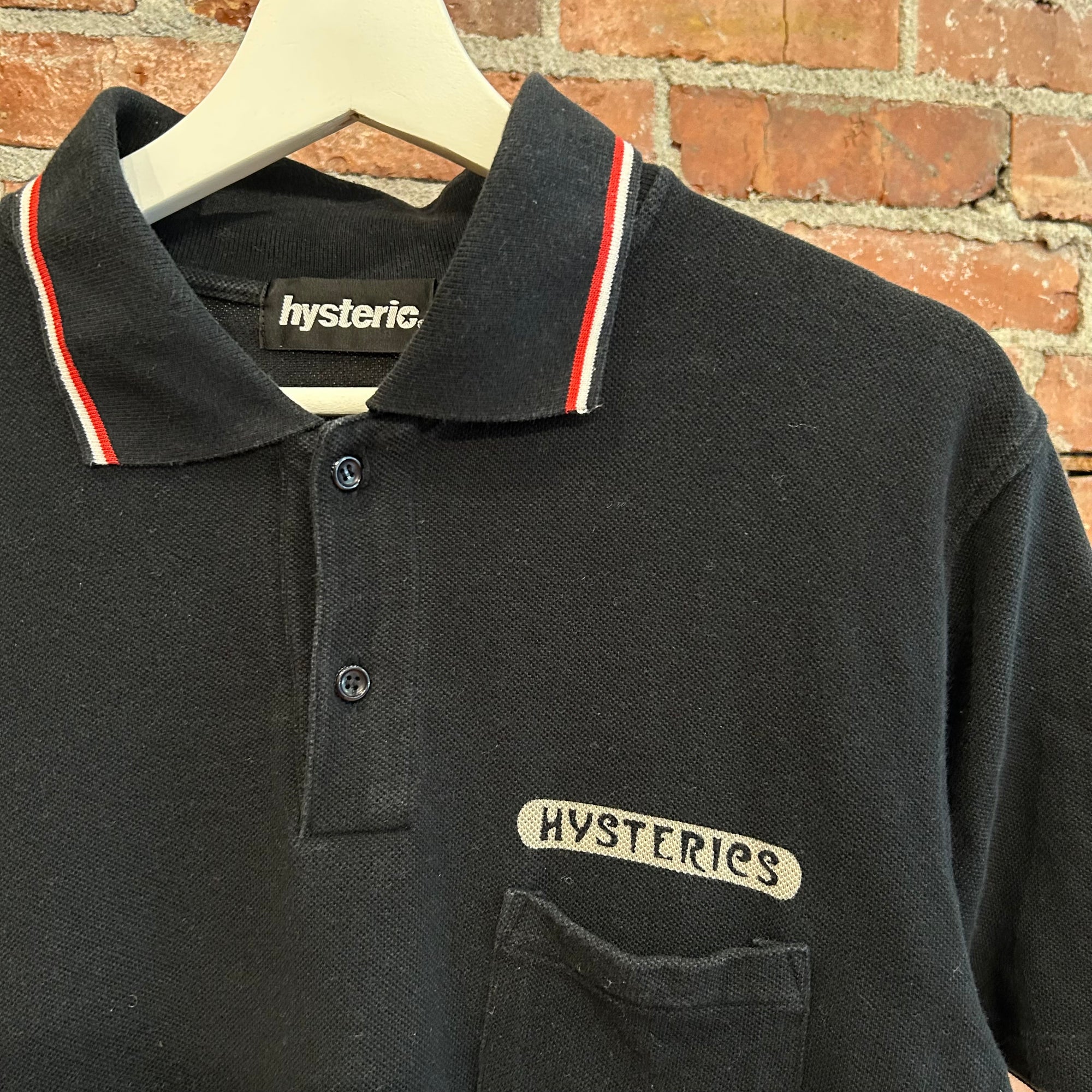 HYSTERIC GLAMOUR ELECTRIC DREAM POLO 'BLACK/PINK'