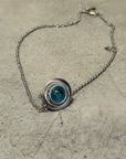 VIVIENNE WESTWOOD STUDDED 3D ORB NECKLACE ‘BLUE’